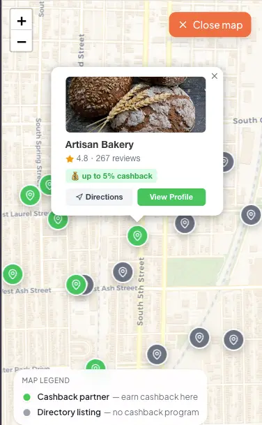 Businesses Map
